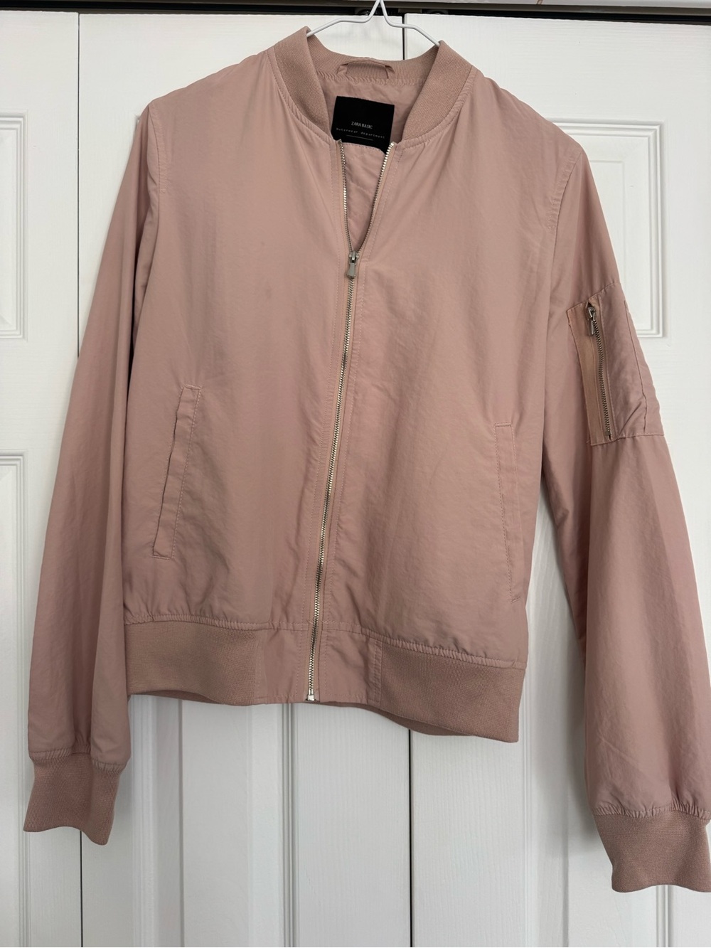 Zara Light Pink Bomber Jacket